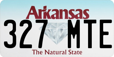 AR license plate 327MTE