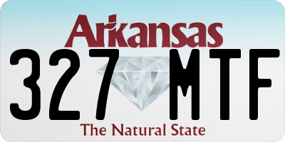 AR license plate 327MTF