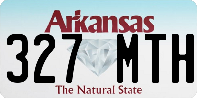 AR license plate 327MTH