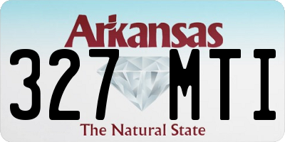 AR license plate 327MTI
