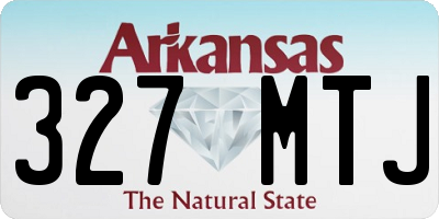 AR license plate 327MTJ