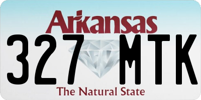 AR license plate 327MTK