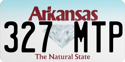 AR license plate 327MTP