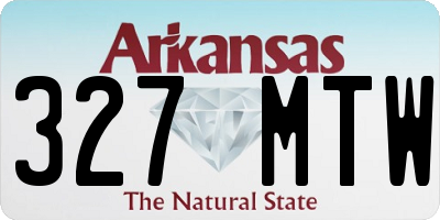 AR license plate 327MTW