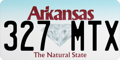 AR license plate 327MTX