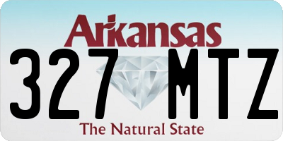 AR license plate 327MTZ