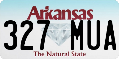 AR license plate 327MUA