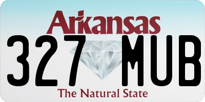AR license plate 327MUB