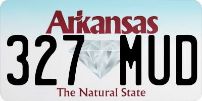 AR license plate 327MUD