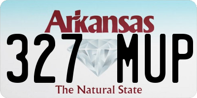 AR license plate 327MUP