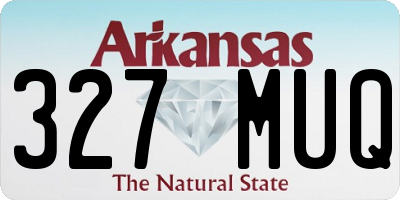 AR license plate 327MUQ