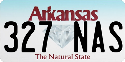 AR license plate 327NAS