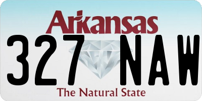 AR license plate 327NAW