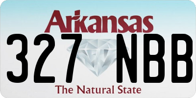 AR license plate 327NBB