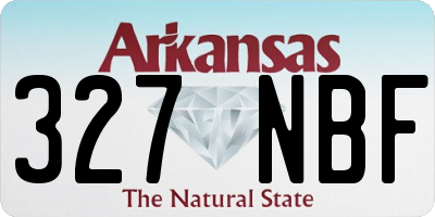 AR license plate 327NBF