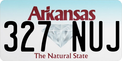 AR license plate 327NUJ