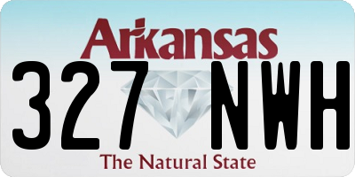 AR license plate 327NWH