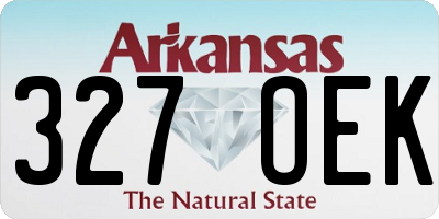 AR license plate 327OEK