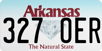 AR license plate 327OER