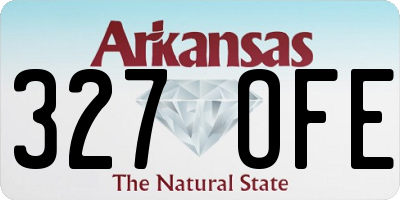 AR license plate 327OFE