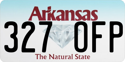 AR license plate 327OFP
