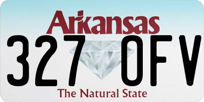 AR license plate 327OFV