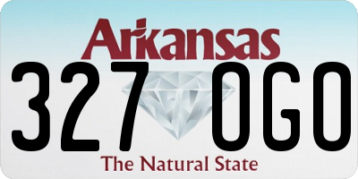 AR license plate 327OGO