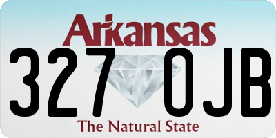 AR license plate 327OJB