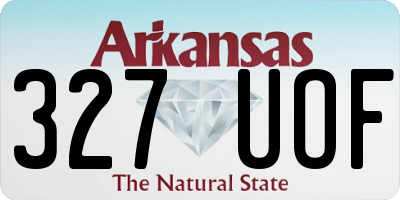AR license plate 327UOF