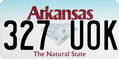 AR license plate 327UOK