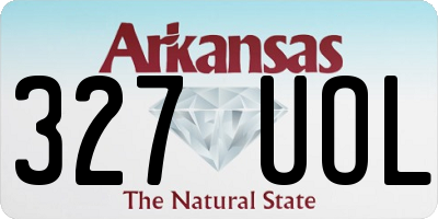 AR license plate 327UOL