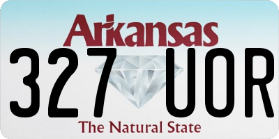 AR license plate 327UOR