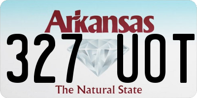 AR license plate 327UOT