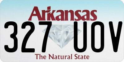 AR license plate 327UOV