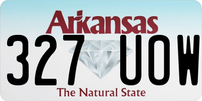 AR license plate 327UOW
