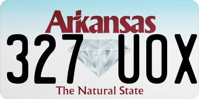 AR license plate 327UOX