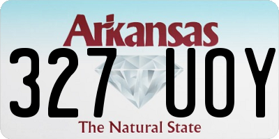 AR license plate 327UOY