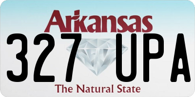 AR license plate 327UPA