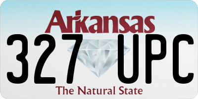 AR license plate 327UPC