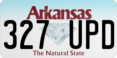 AR license plate 327UPD