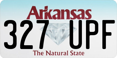 AR license plate 327UPF