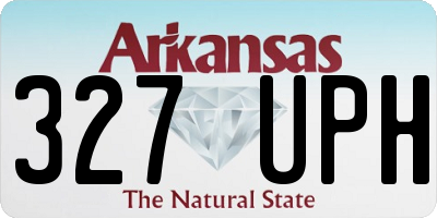 AR license plate 327UPH