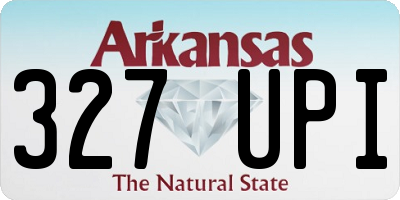 AR license plate 327UPI