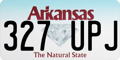 AR license plate 327UPJ