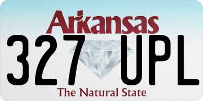 AR license plate 327UPL