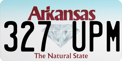 AR license plate 327UPM