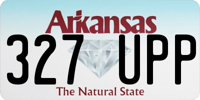 AR license plate 327UPP