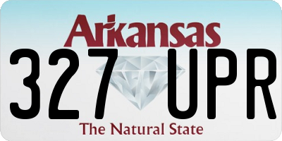 AR license plate 327UPR