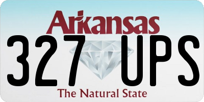 AR license plate 327UPS
