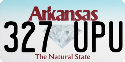 AR license plate 327UPU